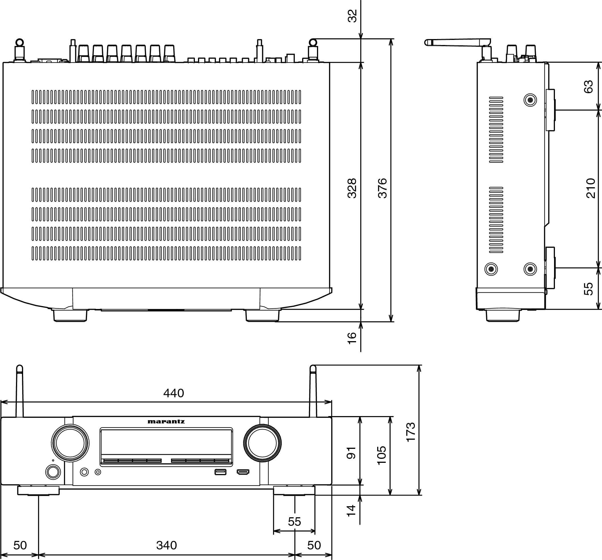 Dimensions / Weight NR1605